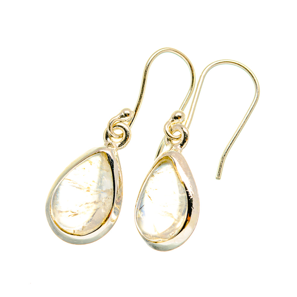 Rainbow Moonstone Earrings handcrafted by Ana Silver Co - EARR417860