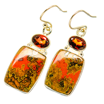 Moroccan Agate Earrings handcrafted by Ana Silver Co - EARR417864