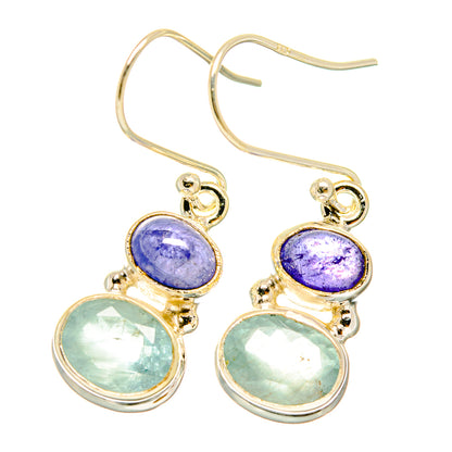 Aqua Chalcedony Earrings handcrafted by Ana Silver Co - EARR417865