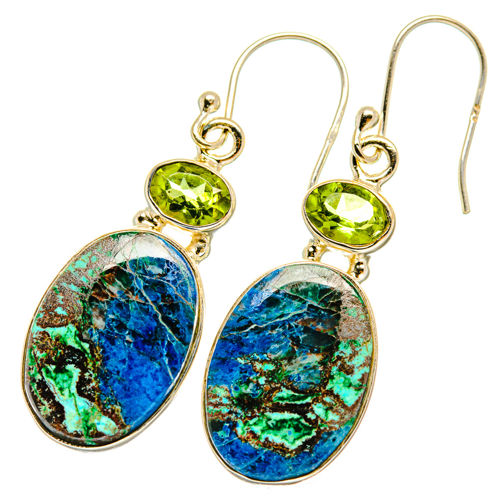 Shattuckite Earrings handcrafted by Ana Silver Co - EARR417871