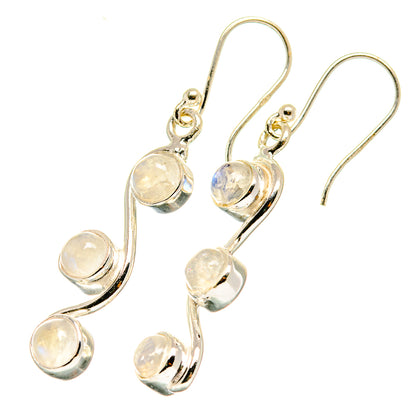 Rainbow Moonstone Earrings handcrafted by Ana Silver Co - EARR417896