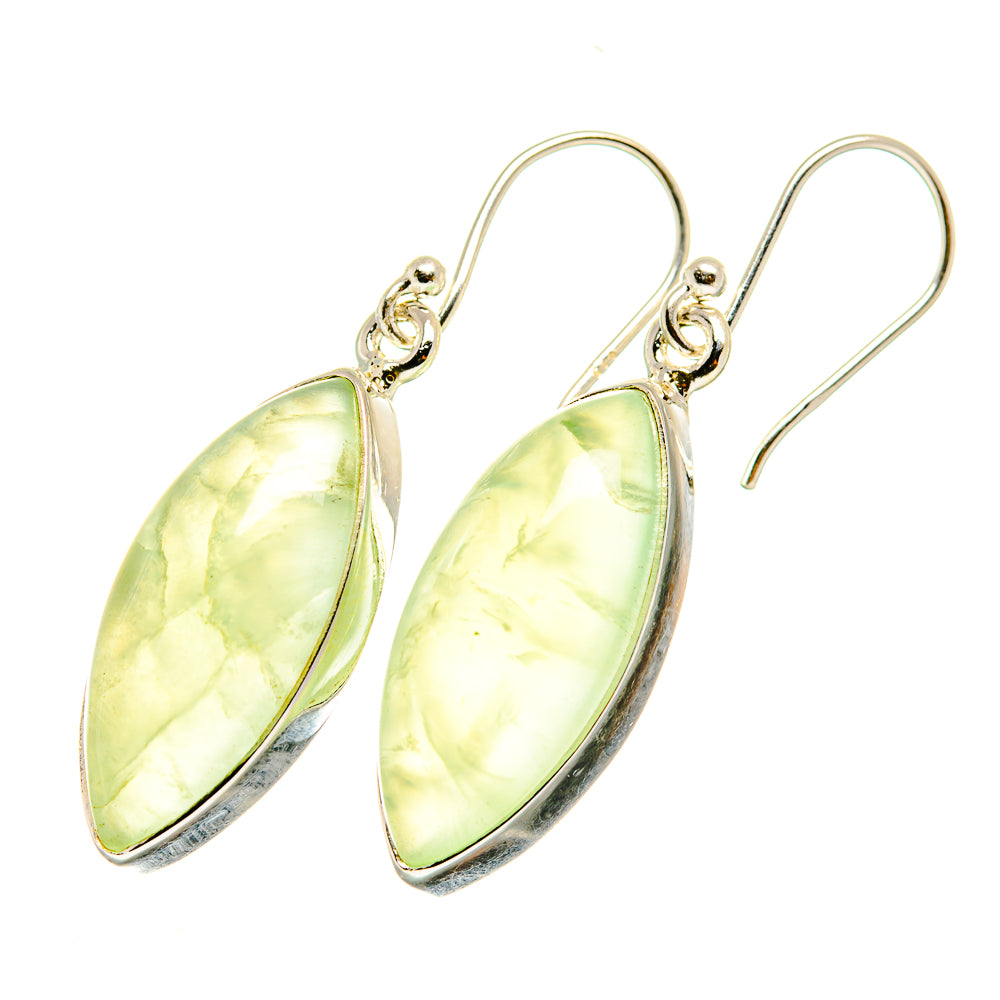 Prehnite Earrings handcrafted by Ana Silver Co - EARR417899