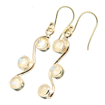 Rainbow Moonstone Earrings handcrafted by Ana Silver Co - EARR417930