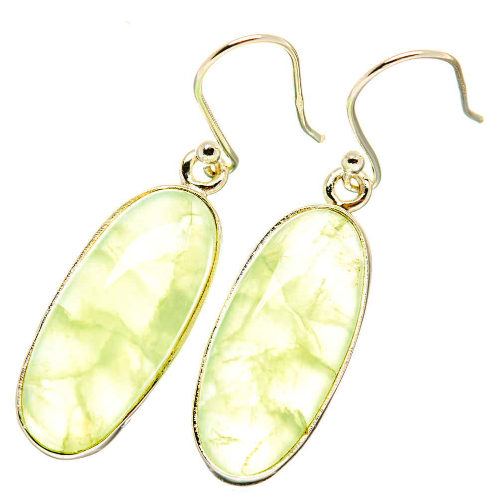 Prehnite Earrings handcrafted by Ana Silver Co - EARR417933
