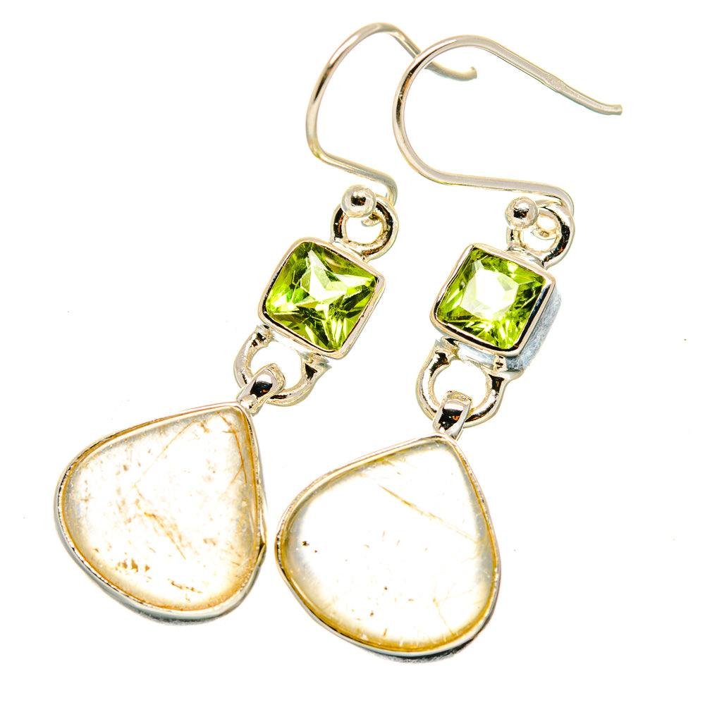 Rutilated Quartz Earrings handcrafted by Ana Silver Co - EARR417939