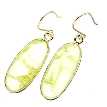 Prehnite Earrings handcrafted by Ana Silver Co - EARR417983