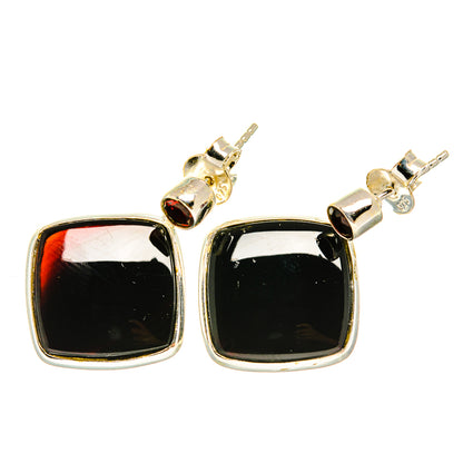 Black Onyx Earrings handcrafted by Ana Silver Co - EARR417988