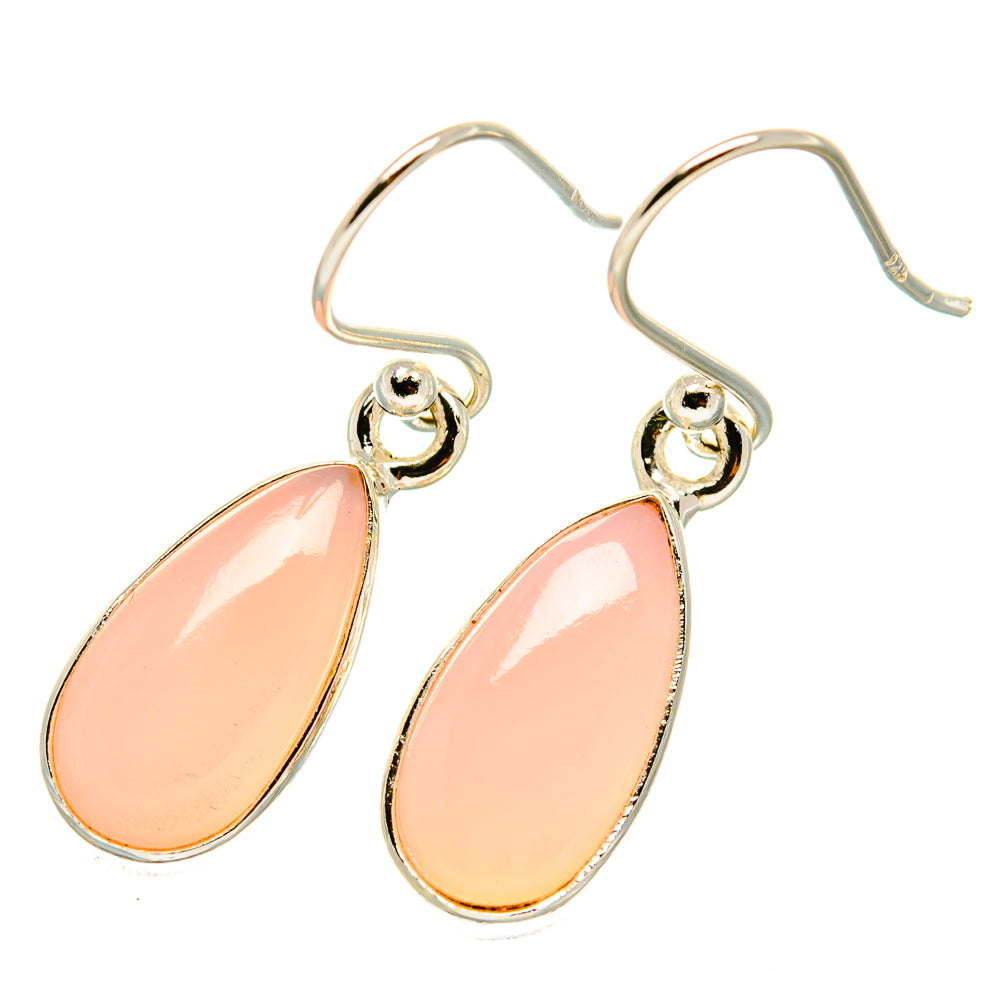 Pink Opal Earrings handcrafted by Ana Silver Co - EARR417989