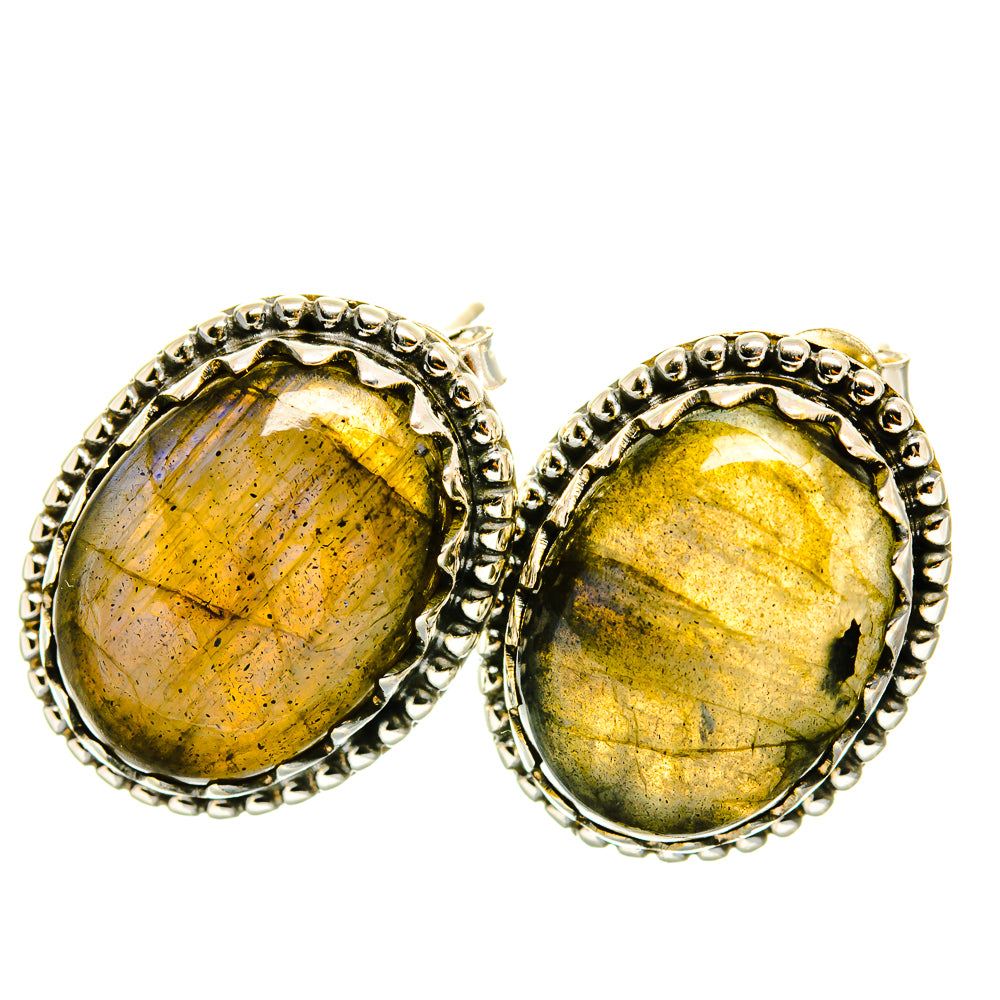 Labradorite Earrings handcrafted by Ana Silver Co - EARR418009