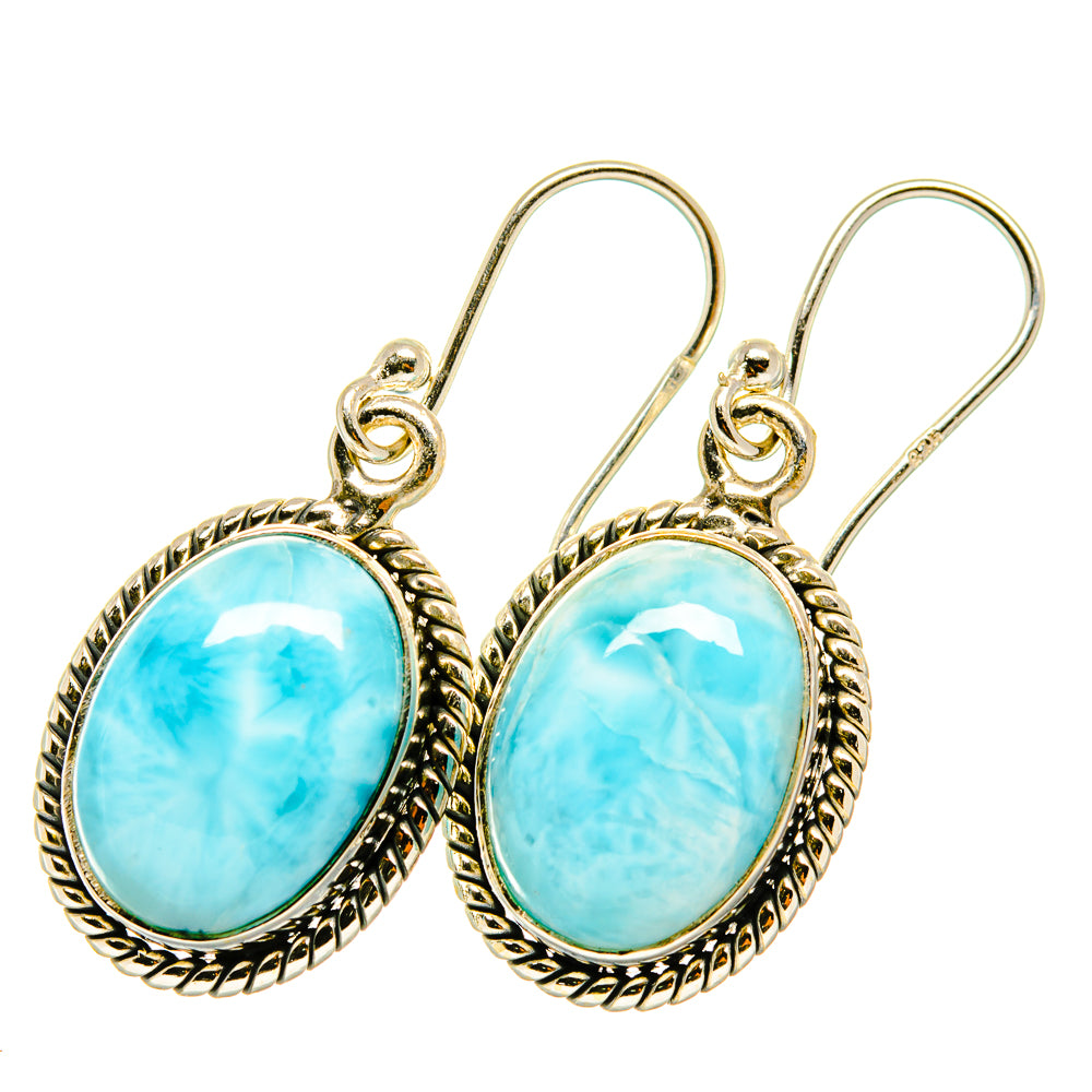 Larimar Earrings handcrafted by Ana Silver Co - EARR418013