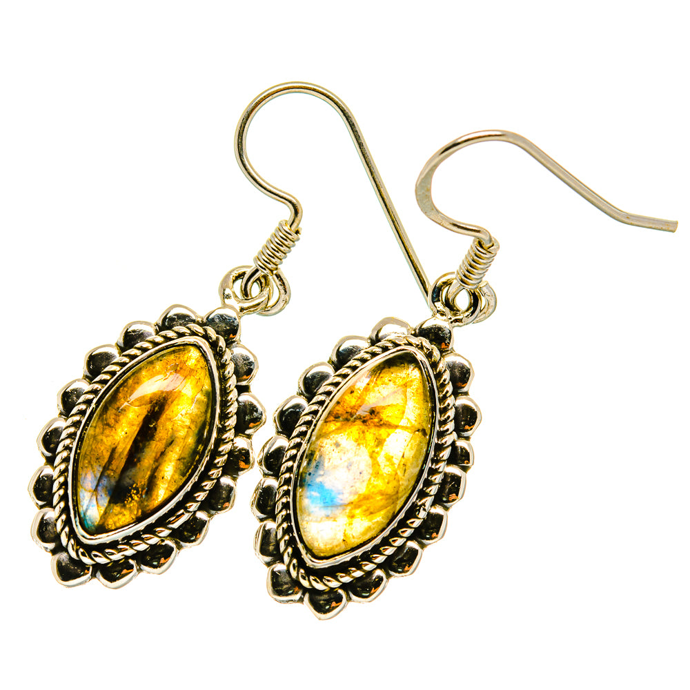 Labradorite Earrings handcrafted by Ana Silver Co - EARR418017