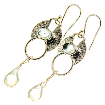 White Quartz Earrings handcrafted by Ana Silver Co - EARR418030