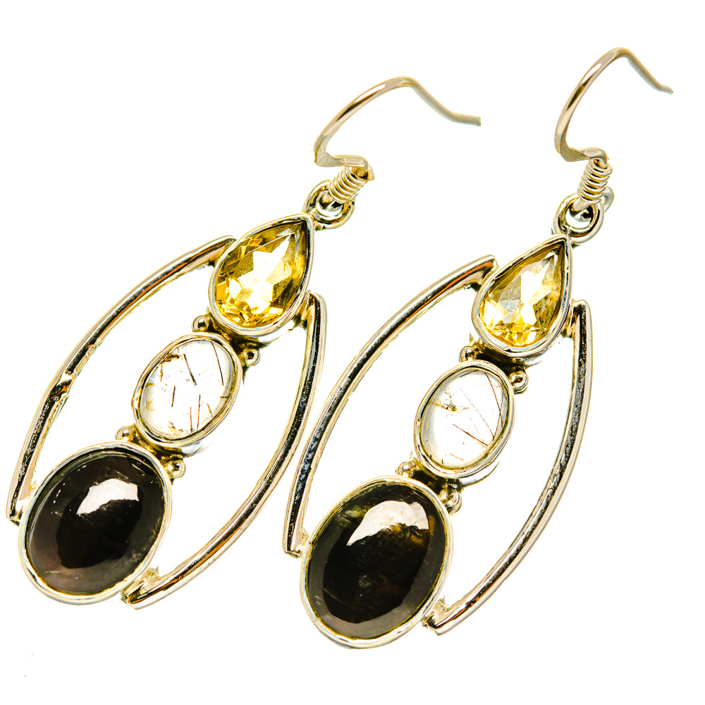 Black Onyx Earrings handcrafted by Ana Silver Co - EARR418034