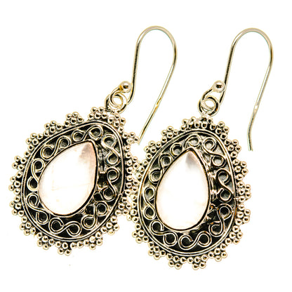 Rainbow Moonstone Earrings handcrafted by Ana Silver Co - EARR418035