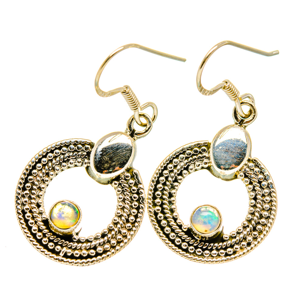 Ethiopian Opal Earrings handcrafted by Ana Silver Co - EARR418037
