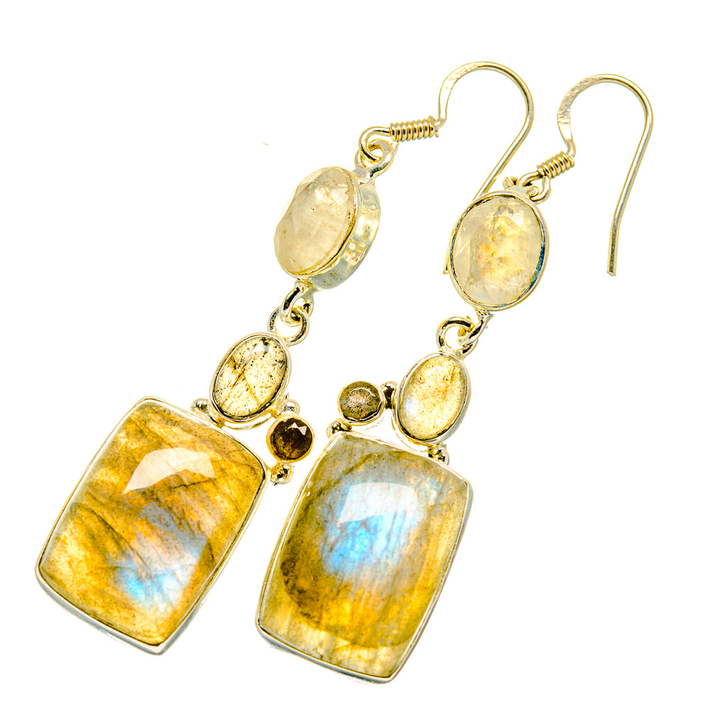 Labradorite Earrings handcrafted by Ana Silver Co - EARR418045