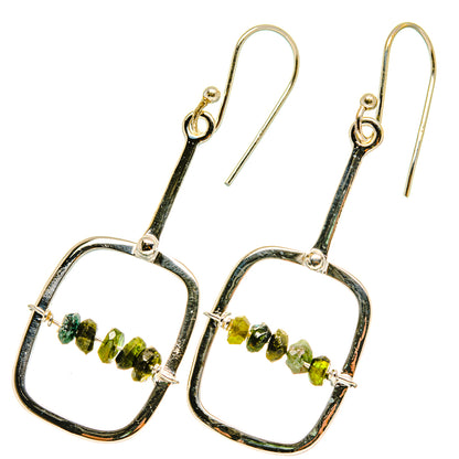 Green Tourmaline Earrings handcrafted by Ana Silver Co - EARR418052