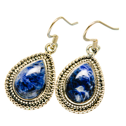 Sodalite Earrings handcrafted by Ana Silver Co - EARR418059