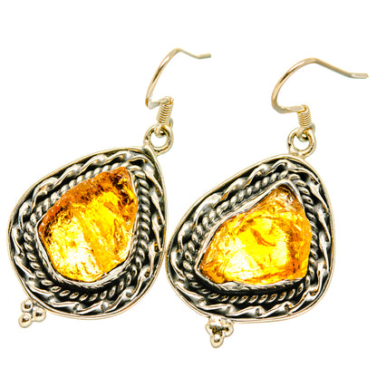 Citrine Earrings handcrafted by Ana Silver Co - EARR418060
