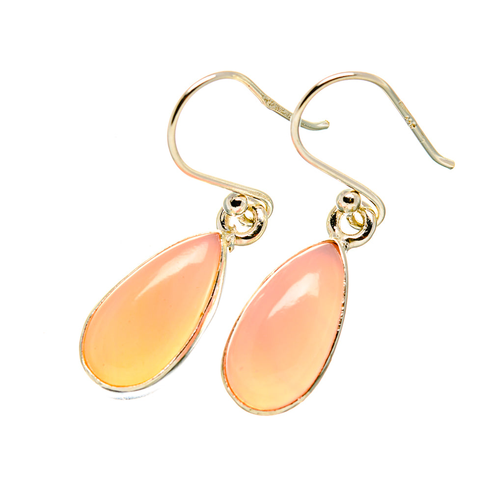 Pink Opal Earrings handcrafted by Ana Silver Co - EARR418064