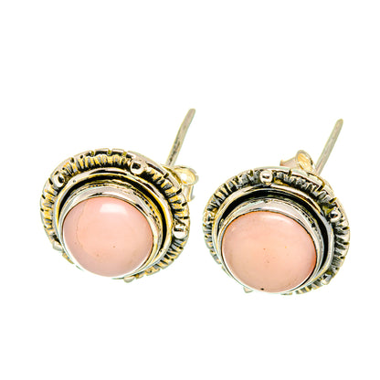 Pink Opal Earrings handcrafted by Ana Silver Co - EARR418065