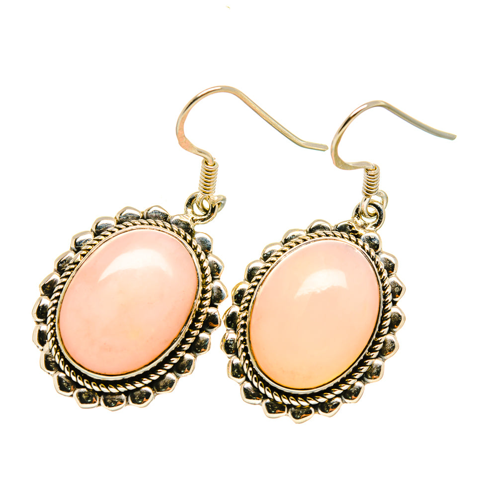 Pink Opal Earrings handcrafted by Ana Silver Co - EARR418084