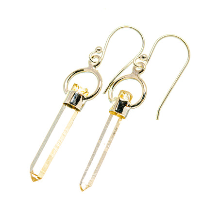 White Quartz Earrings handcrafted by Ana Silver Co - EARR418086