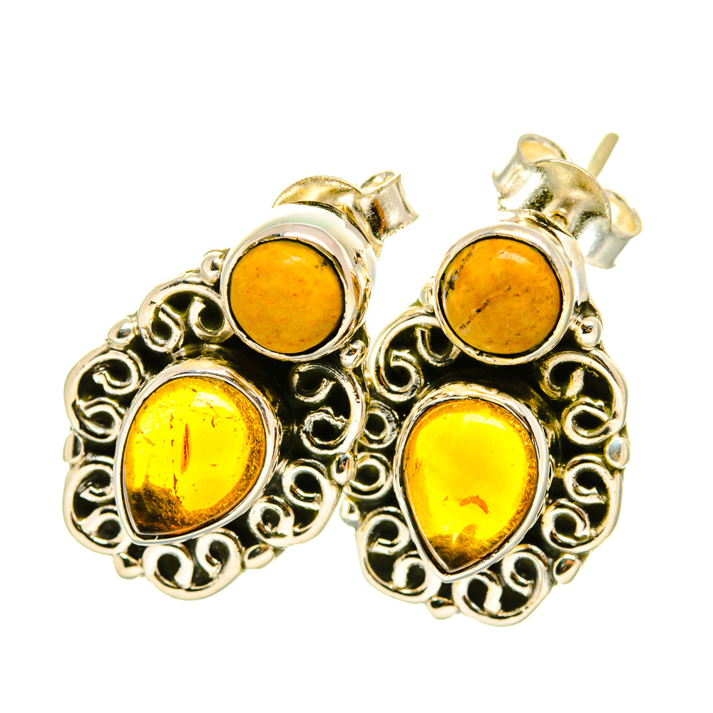 Citrine Earrings handcrafted by Ana Silver Co - EARR418105