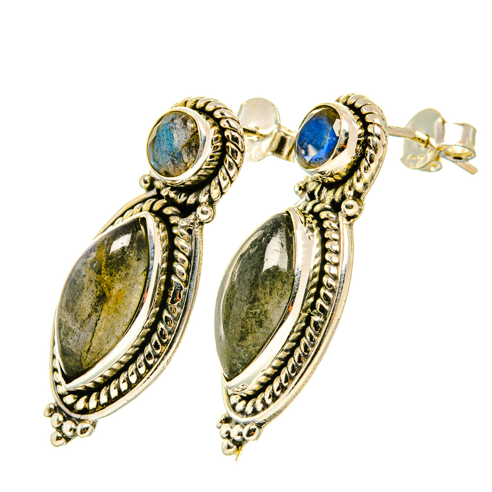 Labradorite Earrings handcrafted by Ana Silver Co - EARR418106