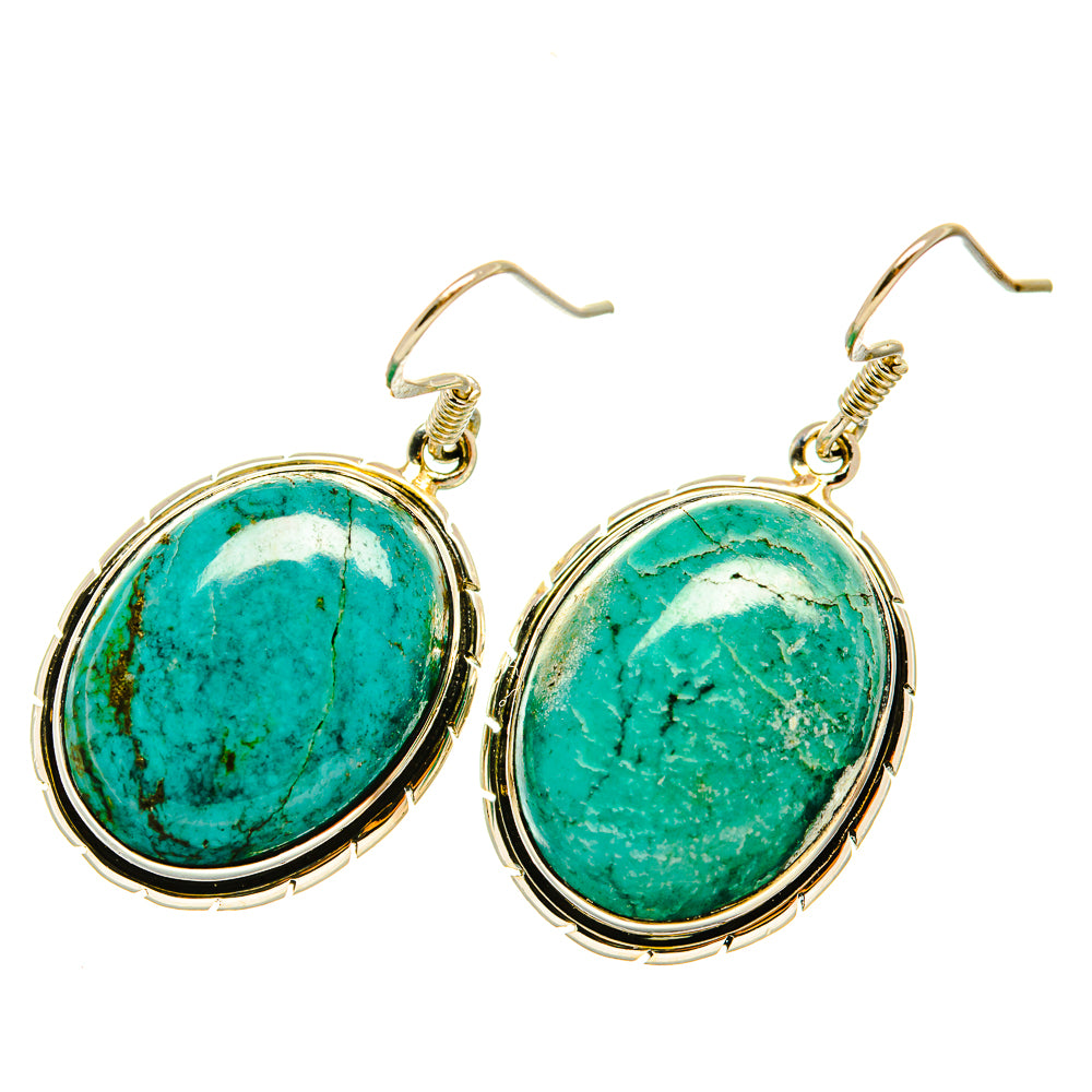 Chrysocolla Earrings handcrafted by Ana Silver Co - EARR418108