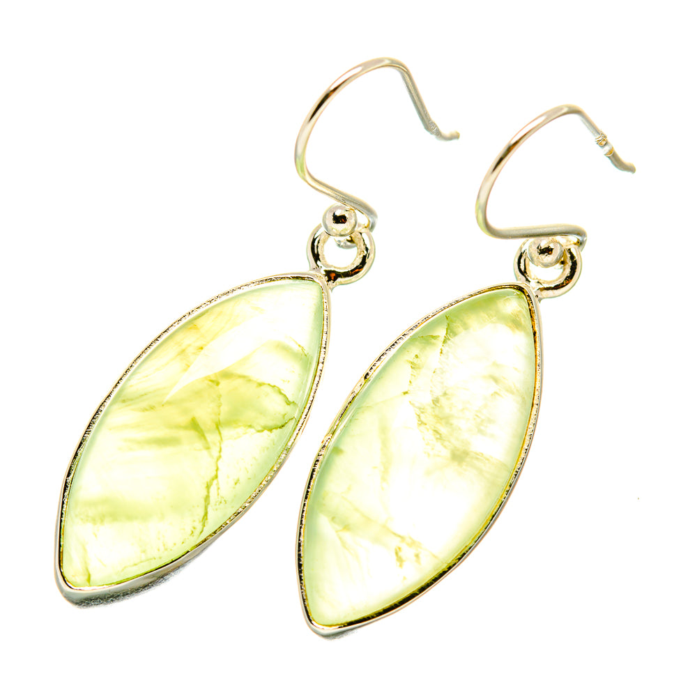 Prehnite Earrings handcrafted by Ana Silver Co - EARR418119