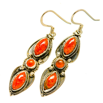 Sponge Coral Earrings handcrafted by Ana Silver Co - EARR418129