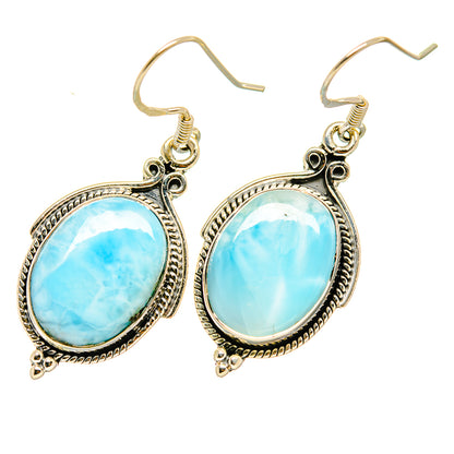Larimar Earrings handcrafted by Ana Silver Co - EARR418142