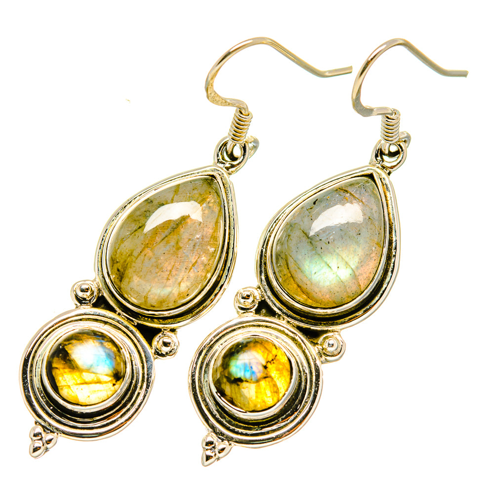 Labradorite Earrings handcrafted by Ana Silver Co - EARR418153