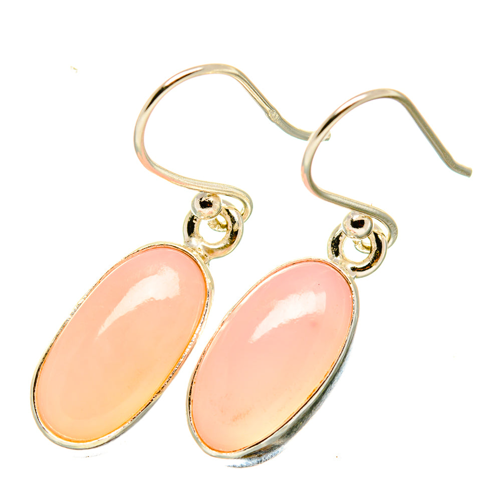 Pink Opal Earrings handcrafted by Ana Silver Co - EARR418159