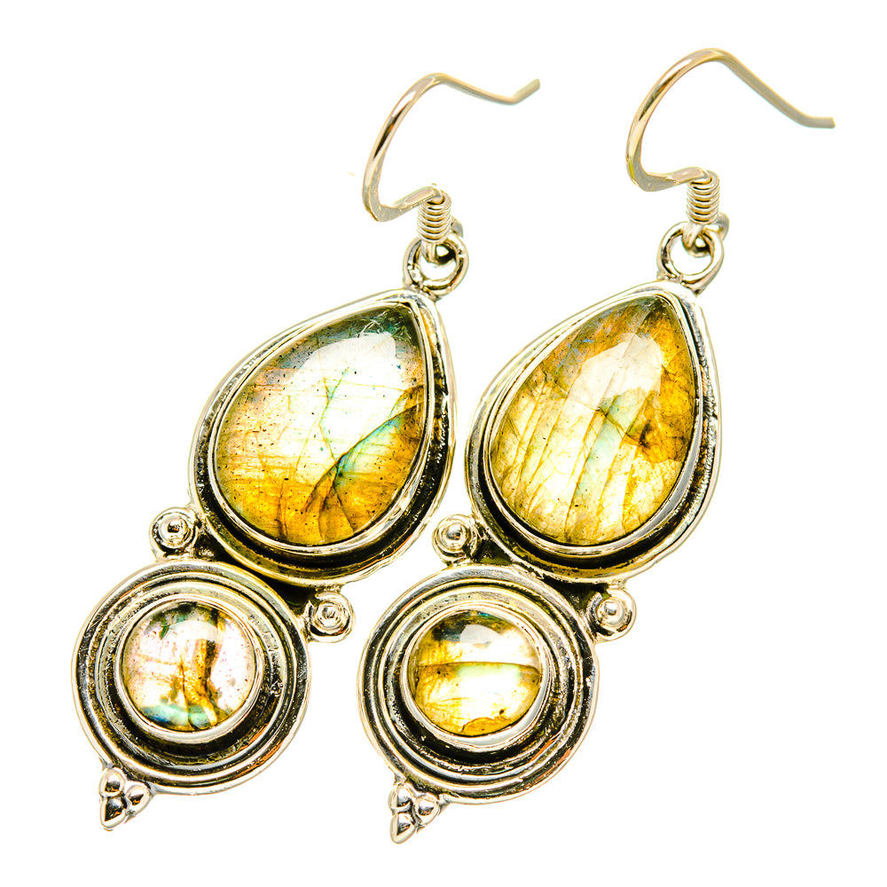 Labradorite Earrings handcrafted by Ana Silver Co - EARR418189