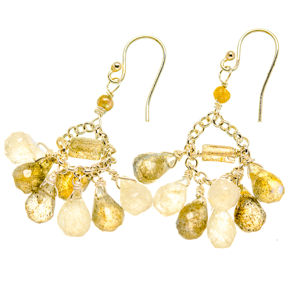 Labradorite Earrings handcrafted by Ana Silver Co - EARR418202