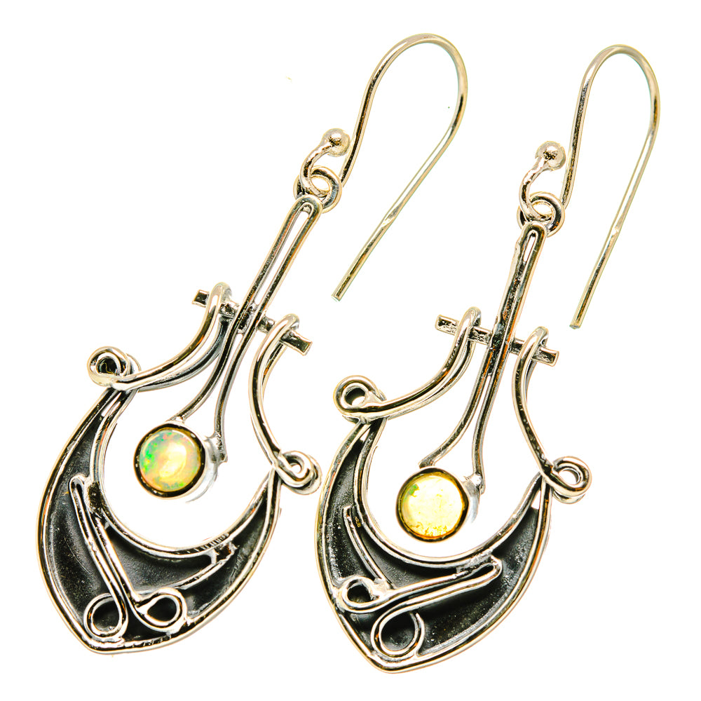 Ethiopian Opal Earrings handcrafted by Ana Silver Co - EARR418205