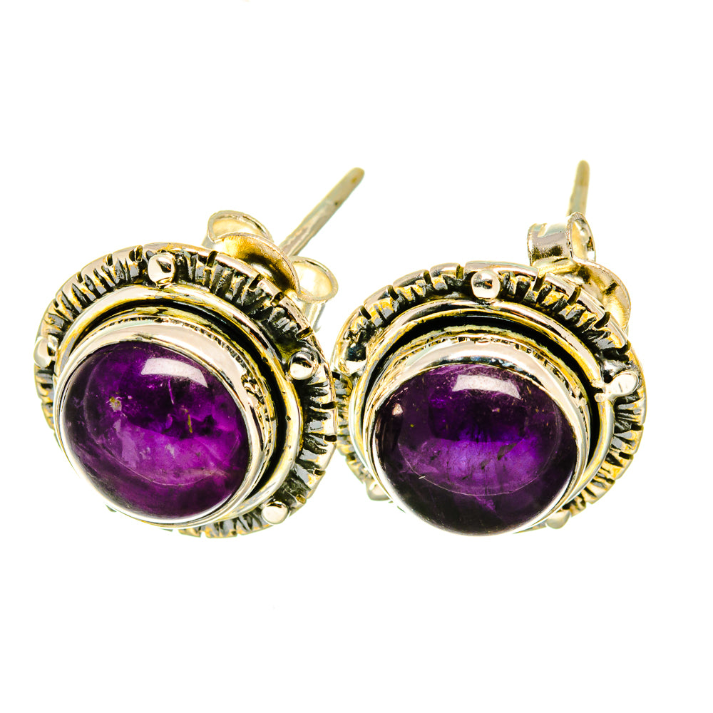 Amethyst Earrings handcrafted by Ana Silver Co - EARR418207