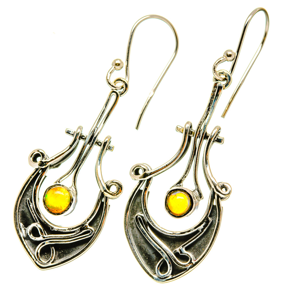 Ethiopian Opal Earrings handcrafted by Ana Silver Co - EARR418210
