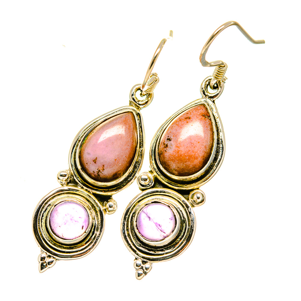 Pink Opal Earrings handcrafted by Ana Silver Co - EARR418227