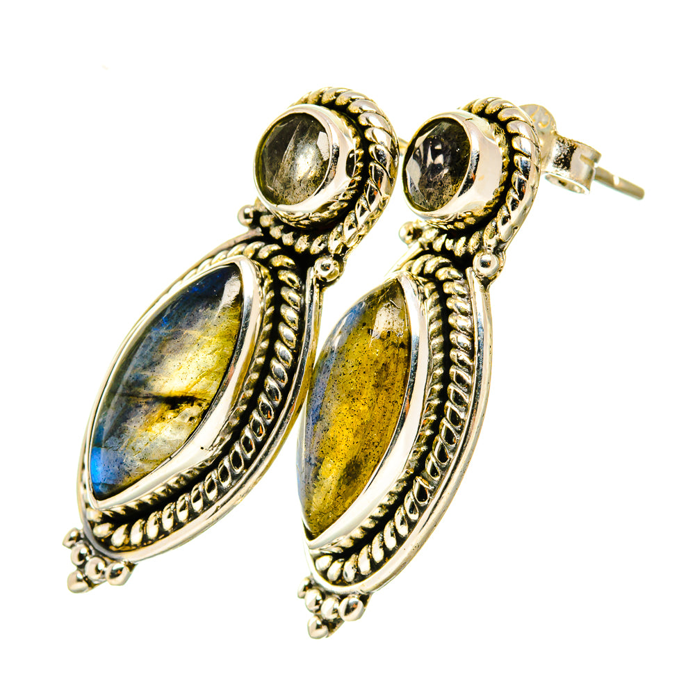 Labradorite Earrings handcrafted by Ana Silver Co - EARR418231