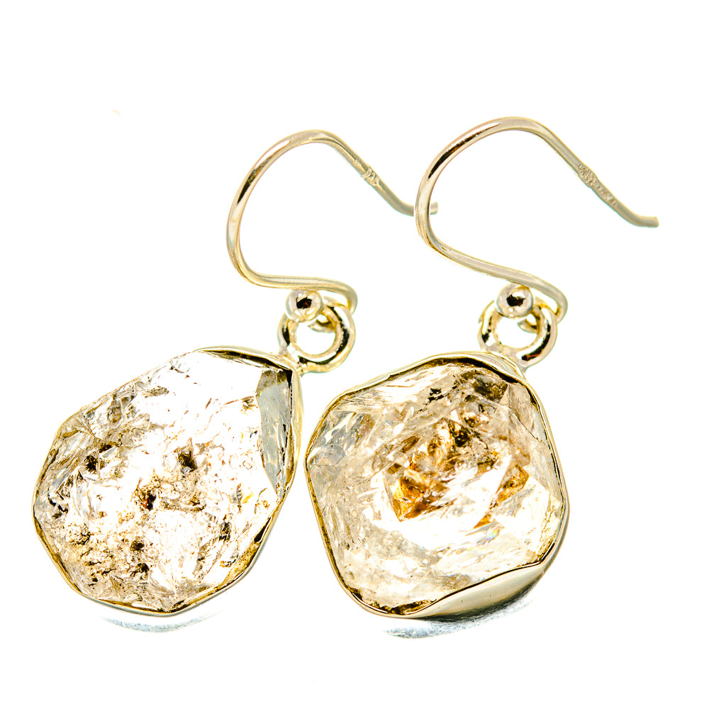 Herkimer Diamond Earrings handcrafted by Ana Silver Co - EARR418232