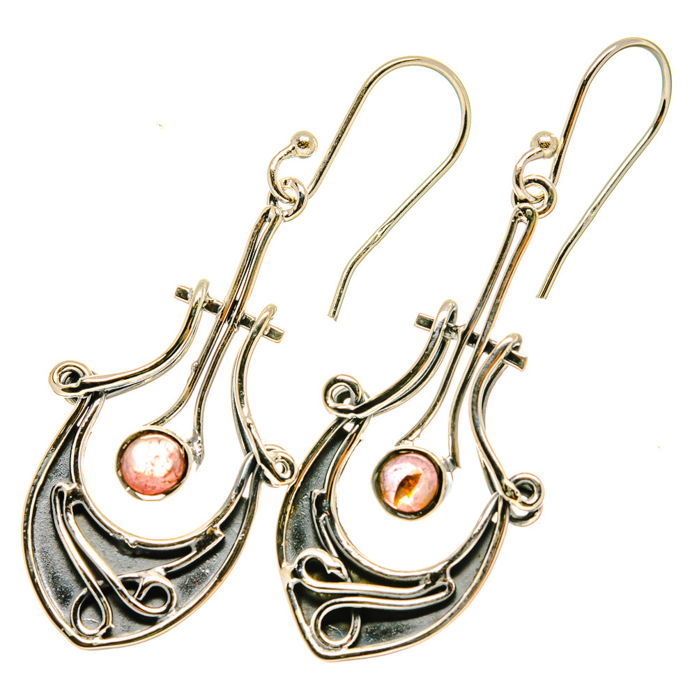 Pink Tourmaline Earrings handcrafted by Ana Silver Co - EARR418240