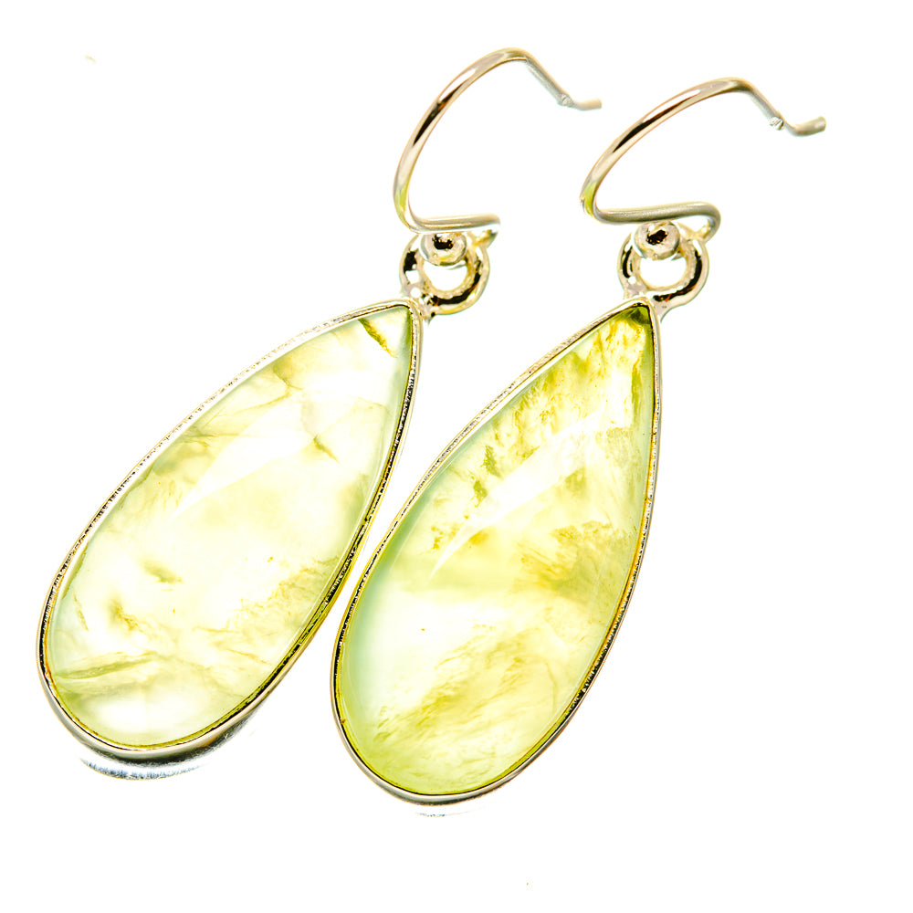Prehnite Earrings handcrafted by Ana Silver Co - EARR418254