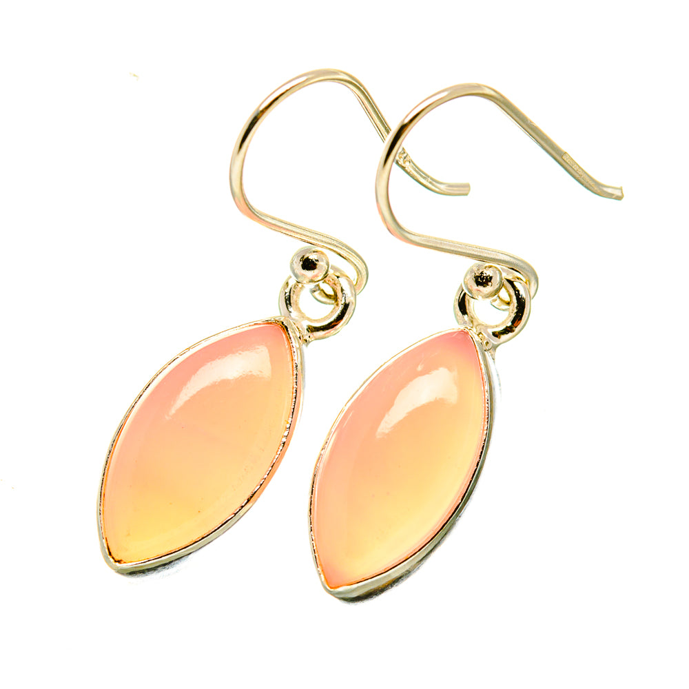 Pink Opal Earrings handcrafted by Ana Silver Co - EARR418265