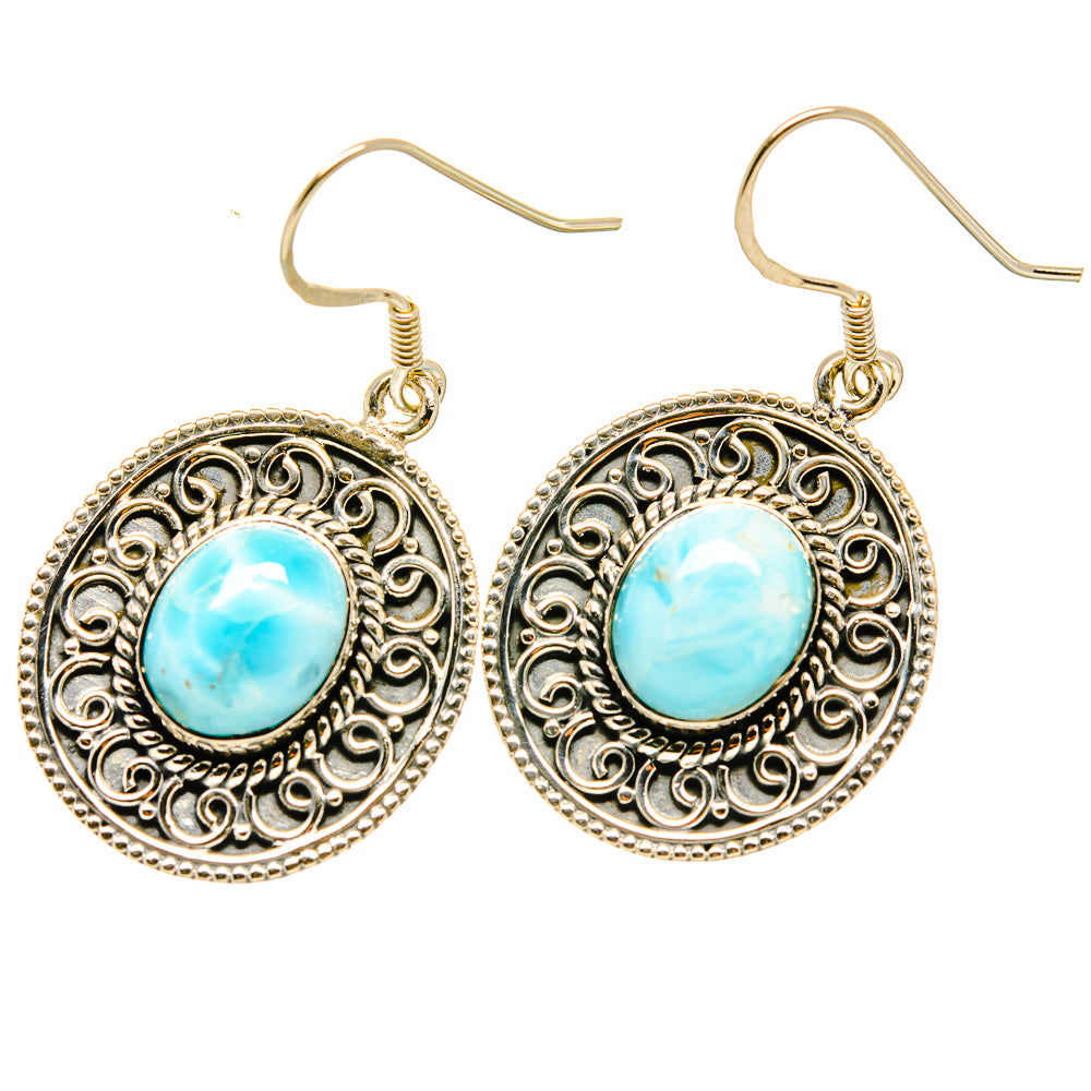 Larimar Earrings handcrafted by Ana Silver Co - EARR418271