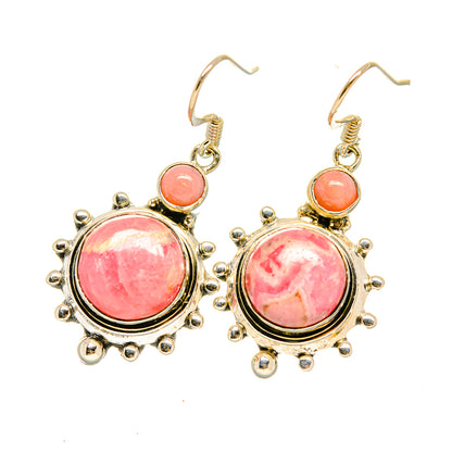 Rhodochrosite Earrings handcrafted by Ana Silver Co - EARR418289
