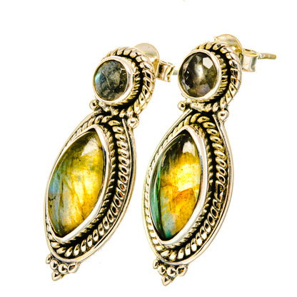 Labradorite Earrings handcrafted by Ana Silver Co - EARR418322
