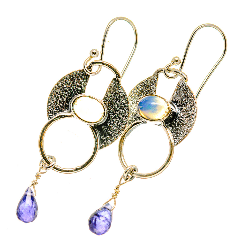 Natural Ethiopian Opal Earrings handcrafted by Ana Silver Co - EARR418326